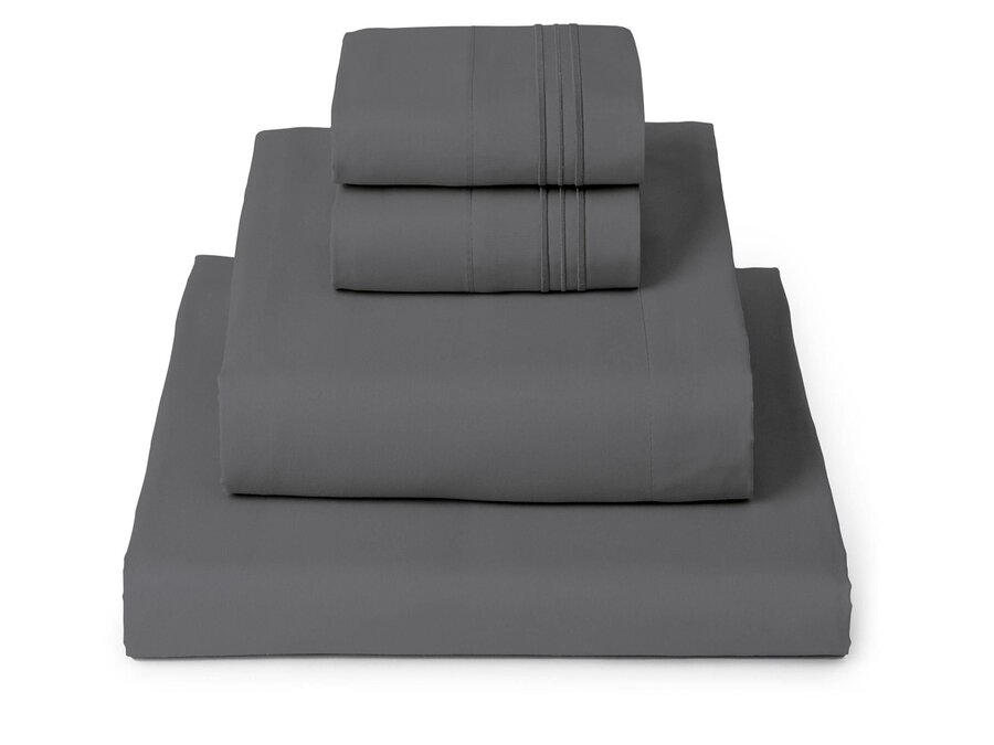 Mellanni brushed microfiber sheet set, folded and stacked
